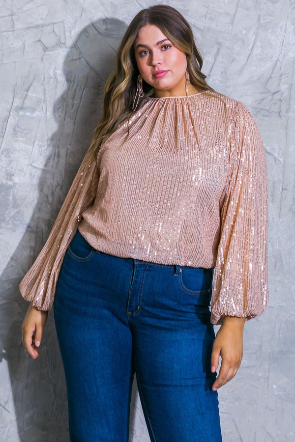 HOPE YOU REMEMBER SEQUIN TOP.