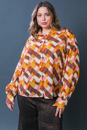 ENJOY EACH DAY WOVEN TOP.