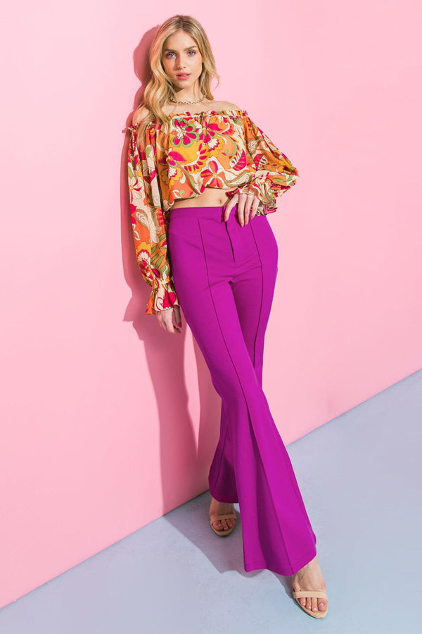 DEPTHS OF BEAUTY FLARE PANTS.