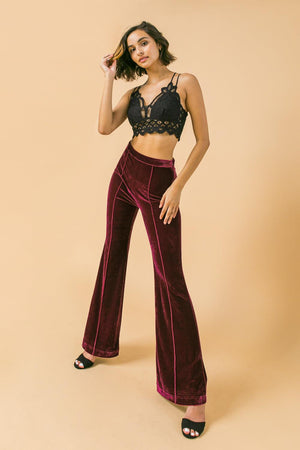 FRESH START VELVET PANTS.