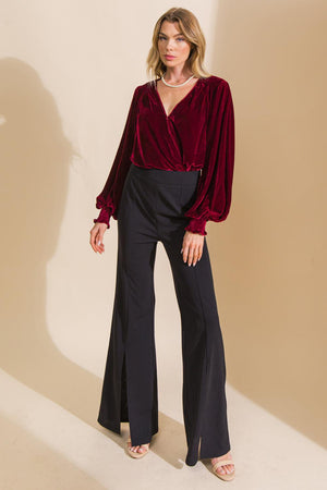 LIKE NO OTHER VELVET BODYSUIT.