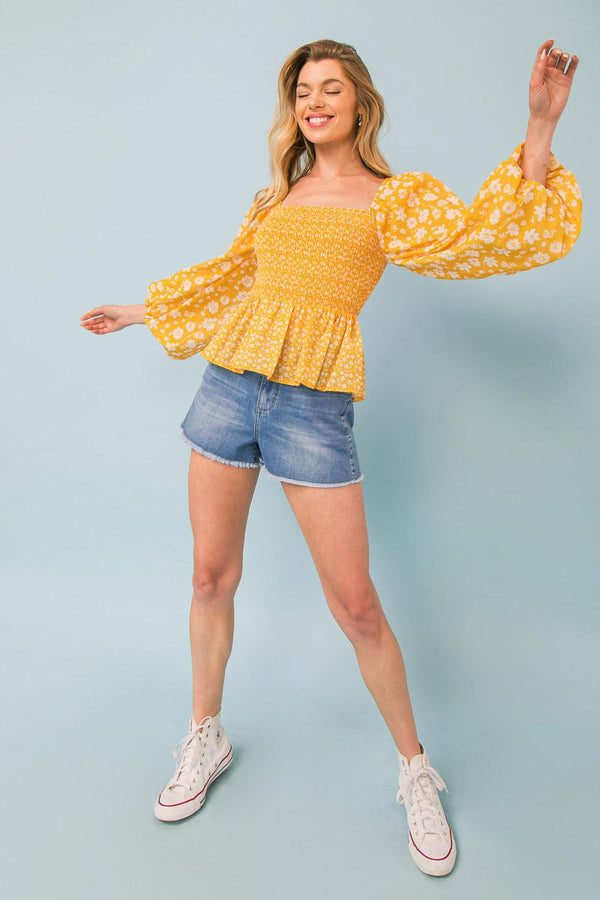 CROWNING GLORY WOVEN TOP.