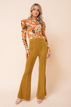FRESH START VELVET PANTS.