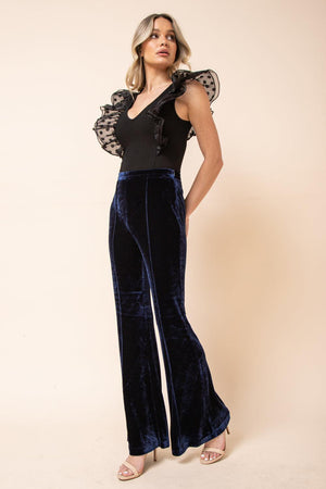 FRESH START VELVET PANTS.