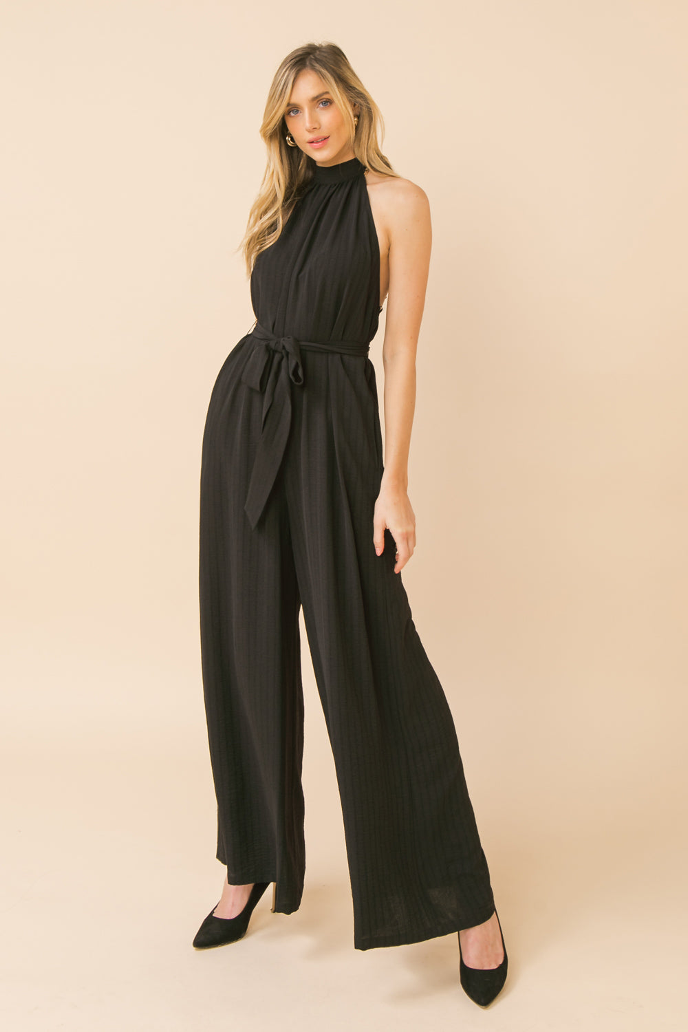 SPECTACULAR ROMANCE WOVEN JUMPSUIT