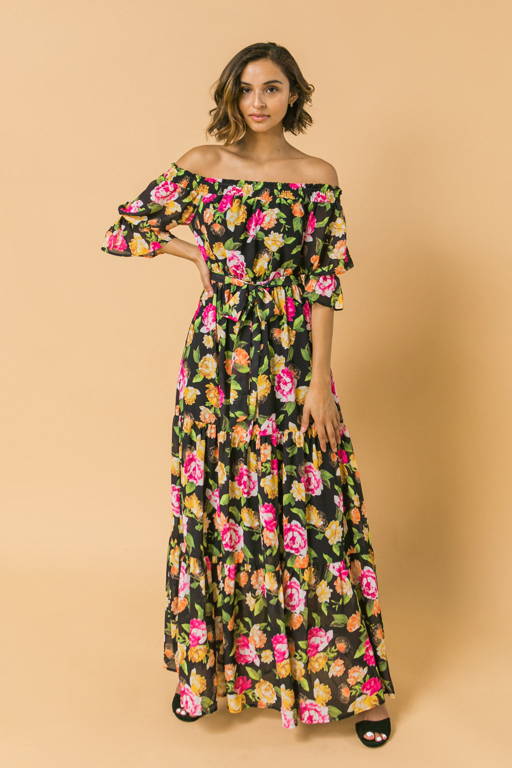 EXTRAORDINARY FEELING WOVEN MAXI DRESS