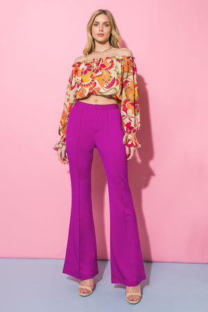 DEPTHS OF BEAUTY FLARE PANTS.