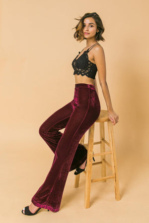FRESH START VELVET PANTS.