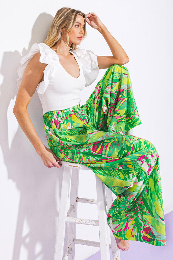 REACH OUT MY WOVEN PANTS.