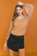 MY LAST WISH WOVEN TOP.