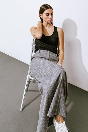 BLISSFUL LOVE WOVEN TANK TOP.