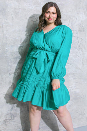 CATCH THE WIND WOVEN MINI DRESS.