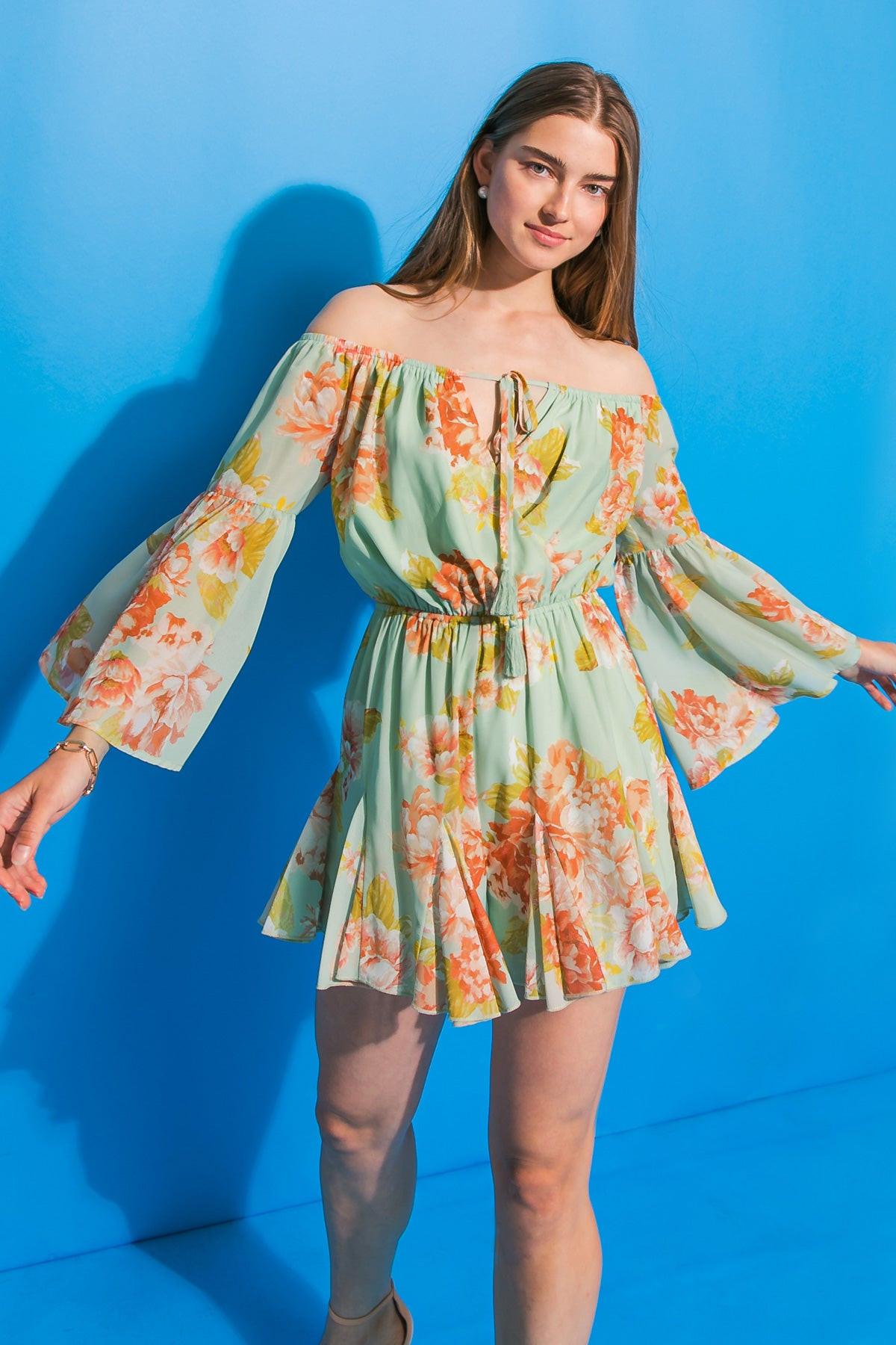 WE DON'T TALK ABOUT WOVEN ROMPER.