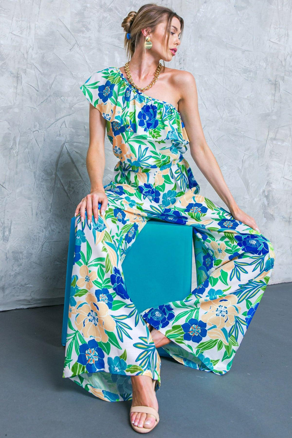 FLORAL IN THE WORLD WOVEN PANTS.