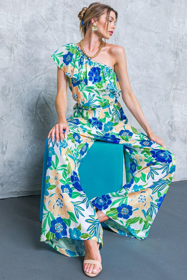 FLORAL IN THE WORLD WOVEN PANTS.