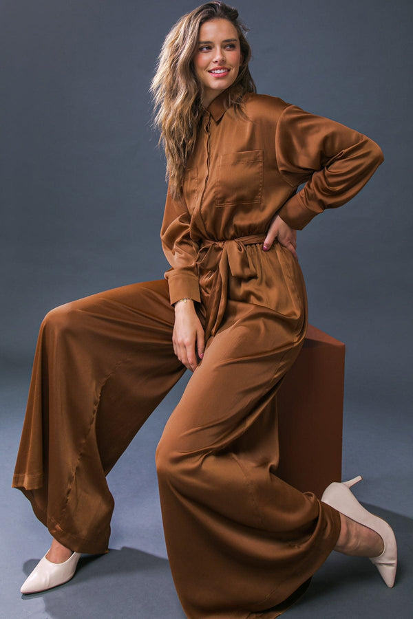 SIMPLY TRENDY WOVEN JUMPSUIT.