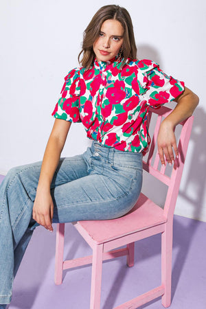 I CAN WAIT FOREVER WOVEN TOP.