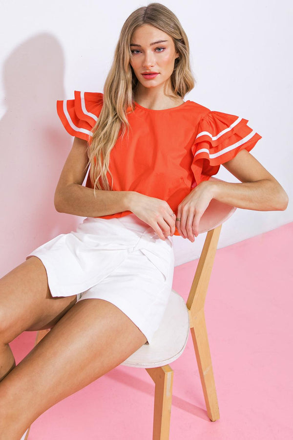 NICE AS CAN BE WOVEN TOP - Flying Tomato - TOPS - Flying Tomato