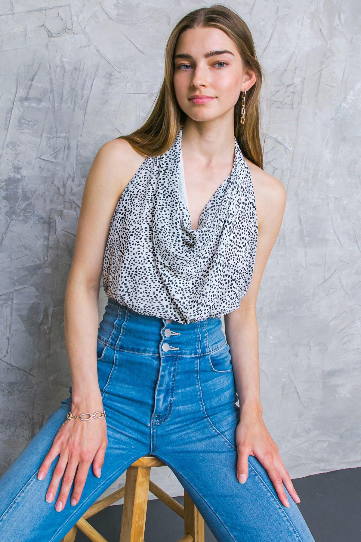 CUZ I LOVE YOU WOVEN BODYSUIT - Flying Tomato - TOPS - Jealous Tomato