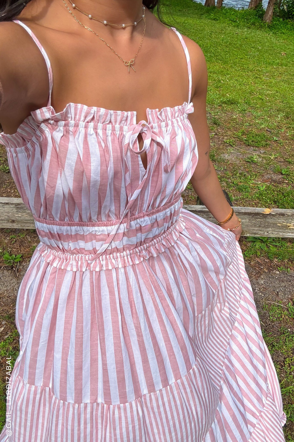 GIA PEONY PINK WOVEN MAXI DRESS.