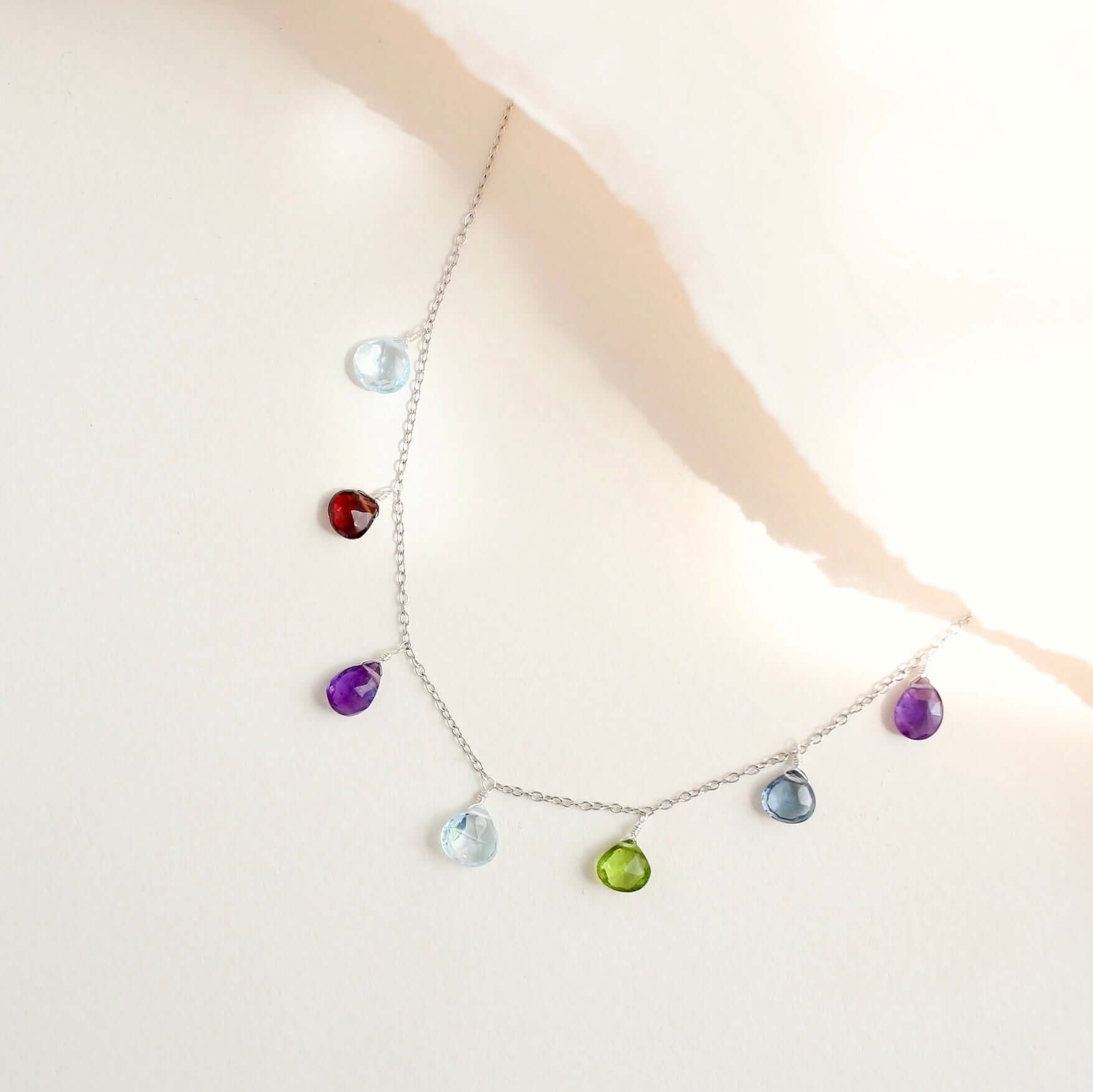 Rainbow Sparkler Necklace - Gold