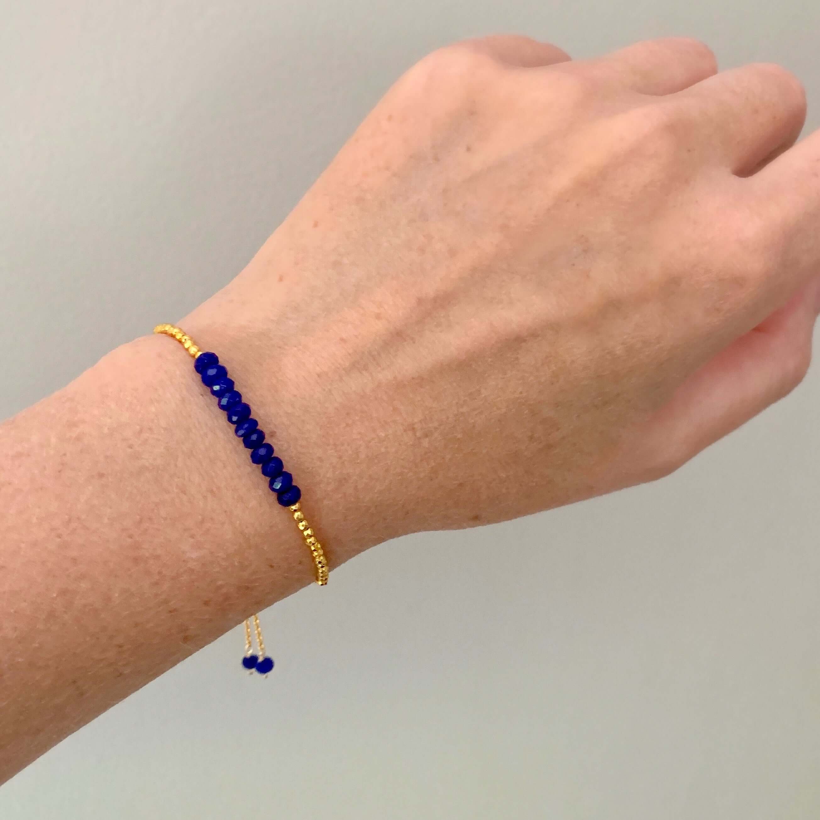 Lapis Lazuli Adjustable Stacking Bracelet