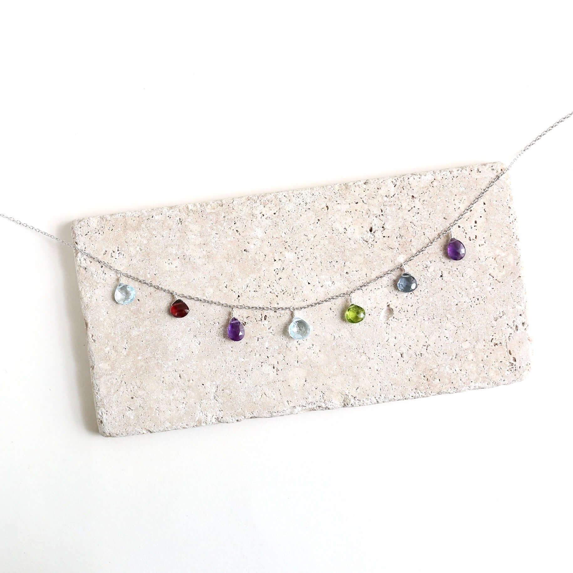 Rainbow Sparkler Necklace - Gold