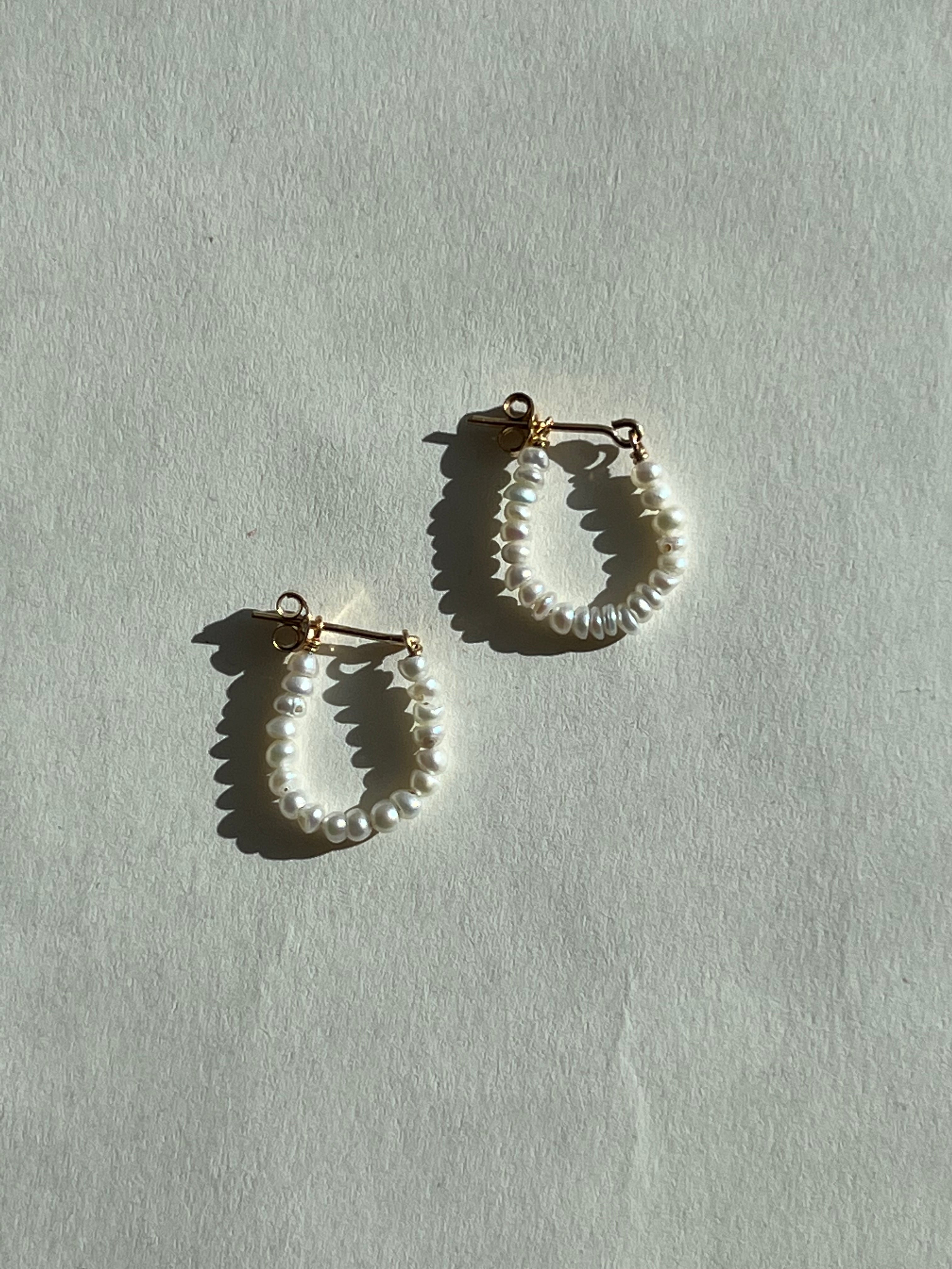 Pebble Hoop Earrings