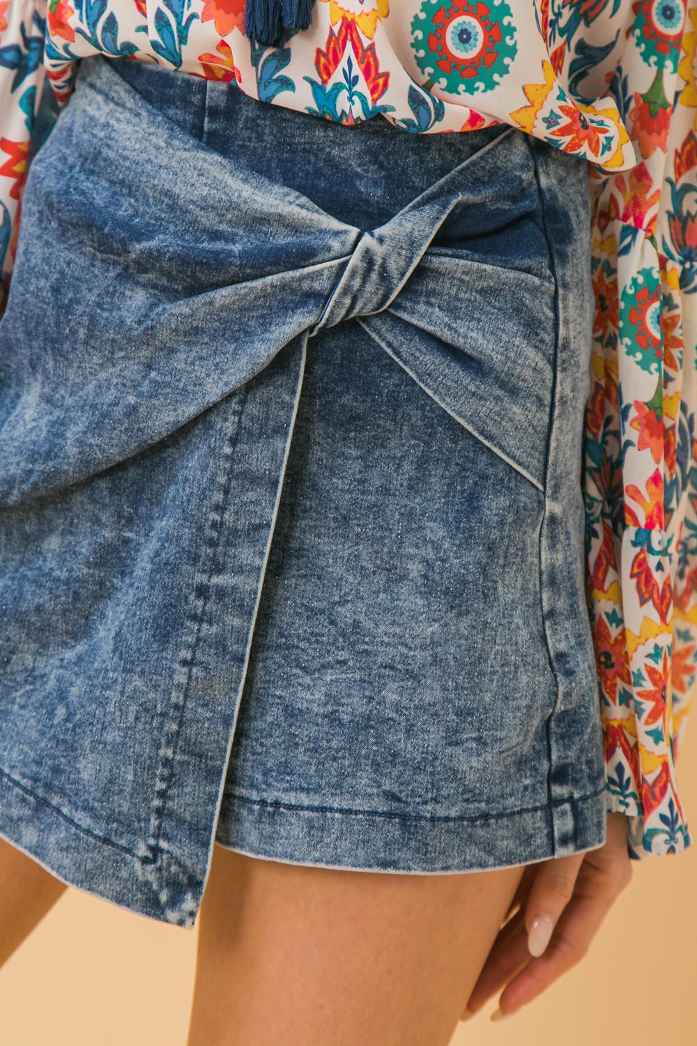 PASSPORT DESTINATION DENIM SKORT