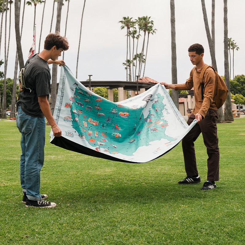 Festival Blanket: National Parks and Monuments Map