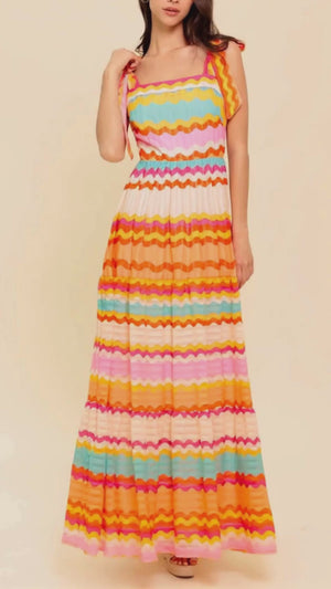 IN THE SPOTLIGHT WOVEN MAXI DRESS.