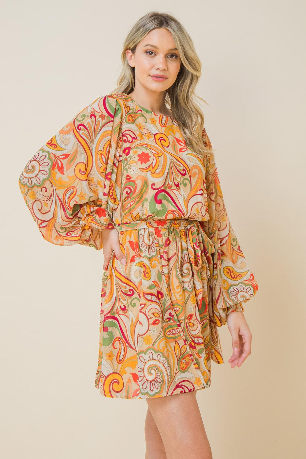 SPECTACULAR ENTRANCE WOVEN MINI DRESS.