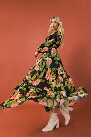 BEIN WITH THE BASICS WOVEN MAXI COVER UP.