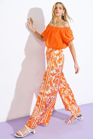 SUNSET PROMISES WOVEN PANTS.