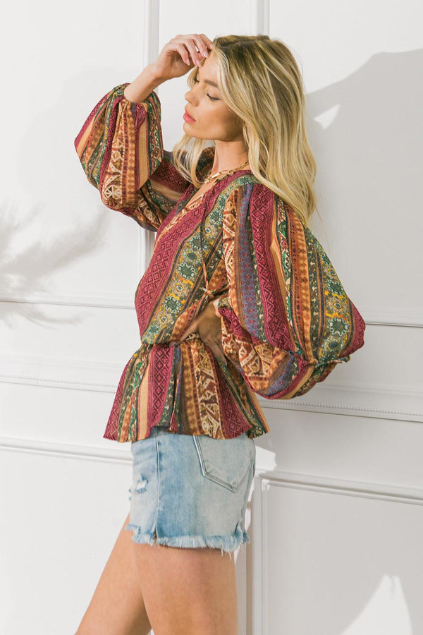 THRILLED FOR THIS WOVEN TOP.