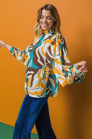 DREAM ON WOVEN TOP.