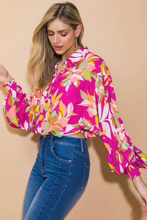 A CHILL MOMENT WOVEN TOP.