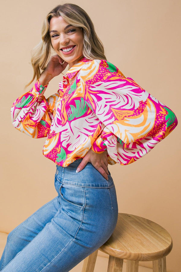 ESTEEMED MOMENT WOVEN TOP.