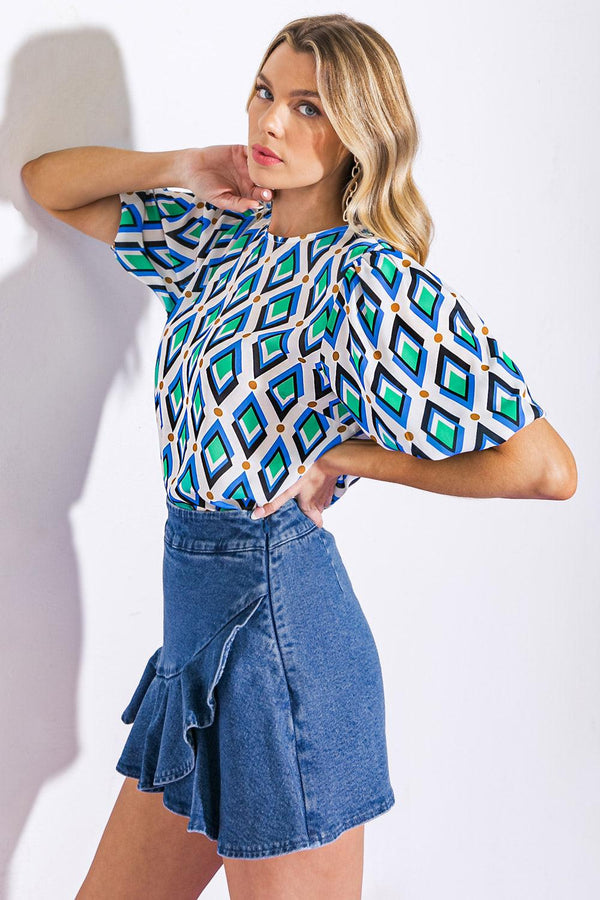FRESH TAKE WOVEN TOP.