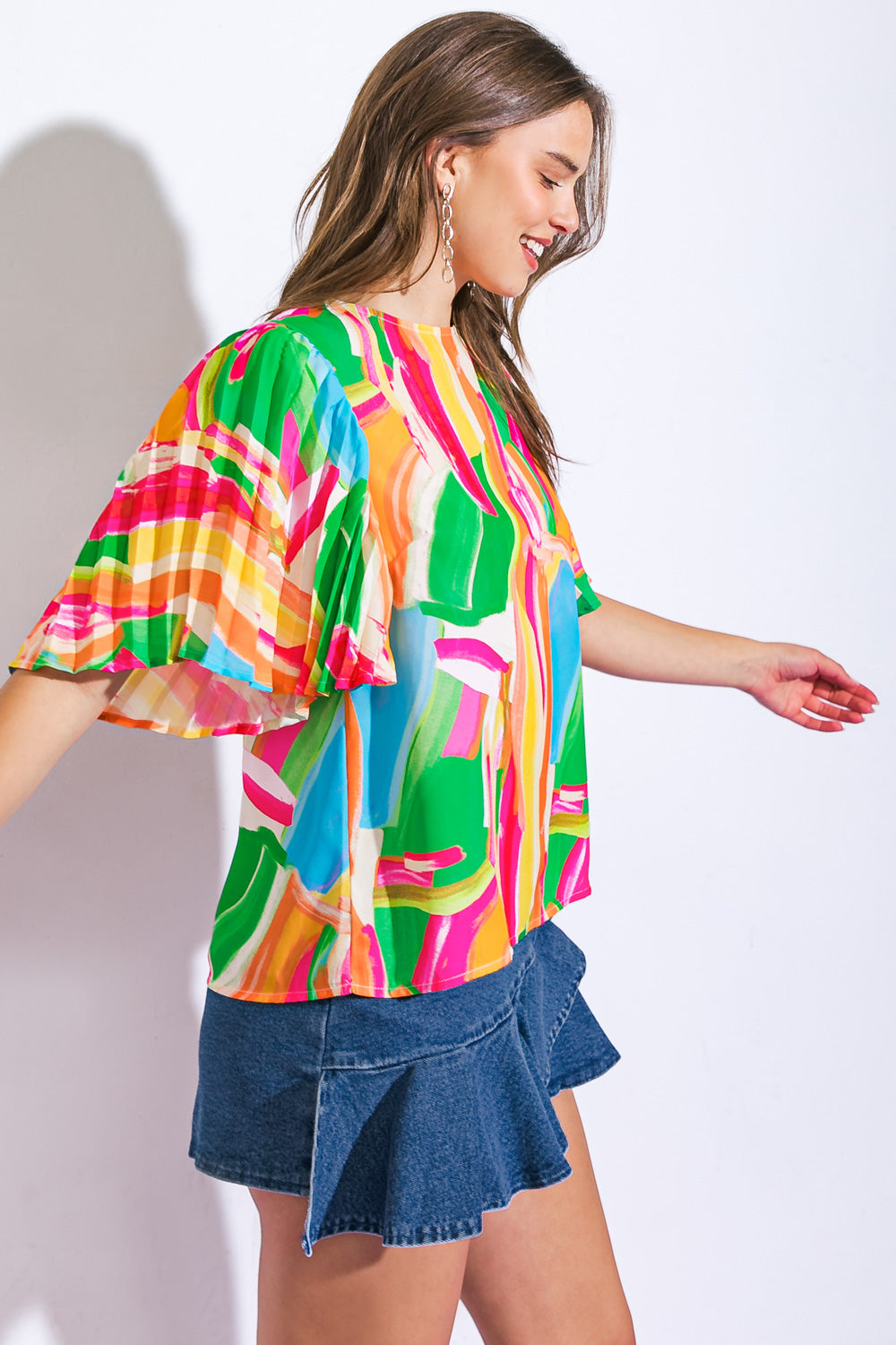 MEET AT THE RETREAT WOVEN TOP