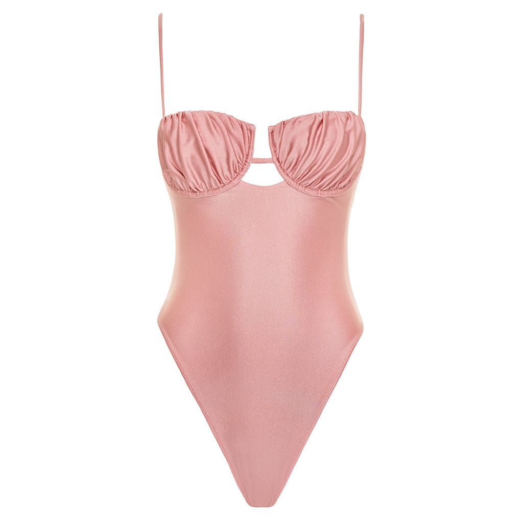 Satin Rose Petal One-Piece