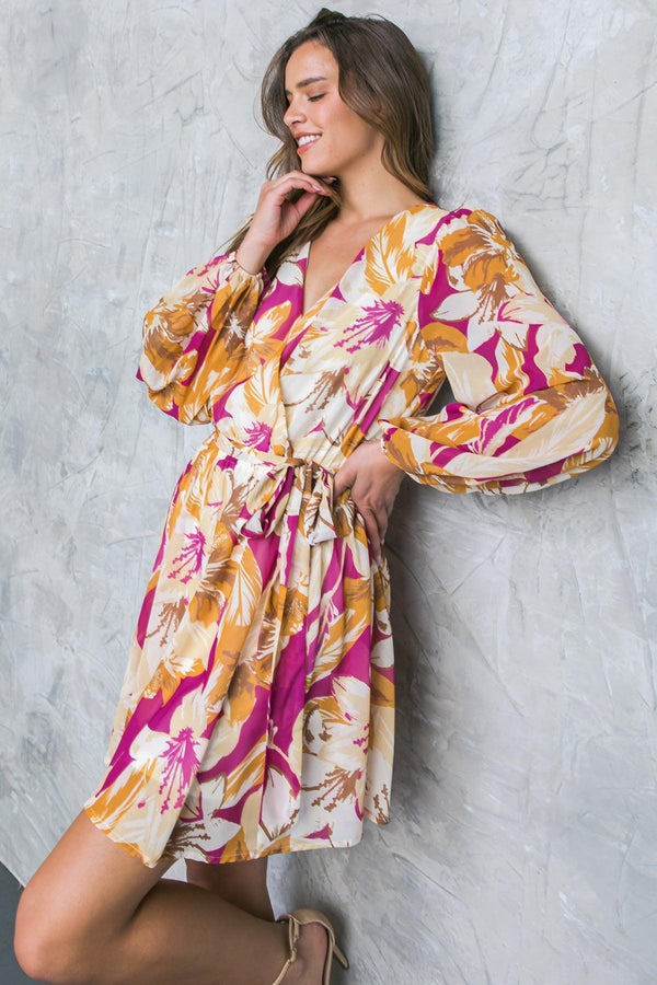 SPREAD YOUR WINGS WOVEN MINI DRESS.