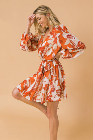 SPREAD YOUR WINGS WOVEN MINI DRESS.