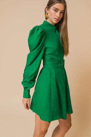 WRAPPED UP IN LOVE MINI DRESS.