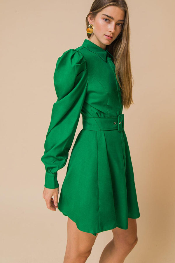 WRAPPED UP IN LOVE MINI DRESS.