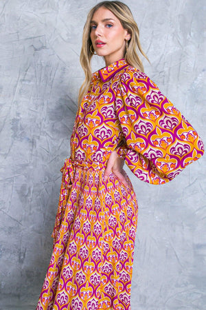 LIFETIME CELEBRATIONS WOVEN SHIRT DRESS.