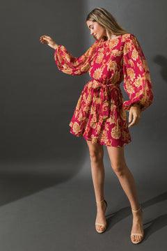ONE THAT GOT AWAY WOVEN MINI DRESS.