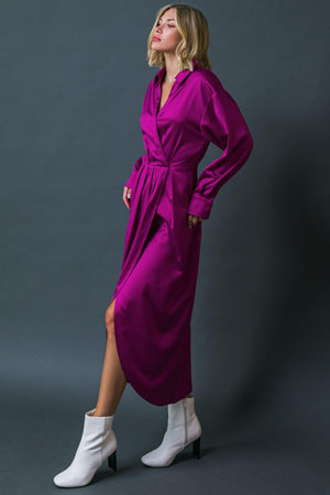 TOO GOOD TO BE TRUE WOVEN MIDI DRESS.