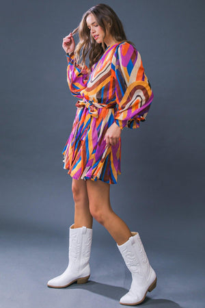 PALOMA PARTY WOVEN MINI DRESS.
