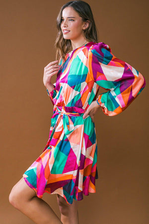 EXCITED FOR THIS WOVEN MINI DRESS.